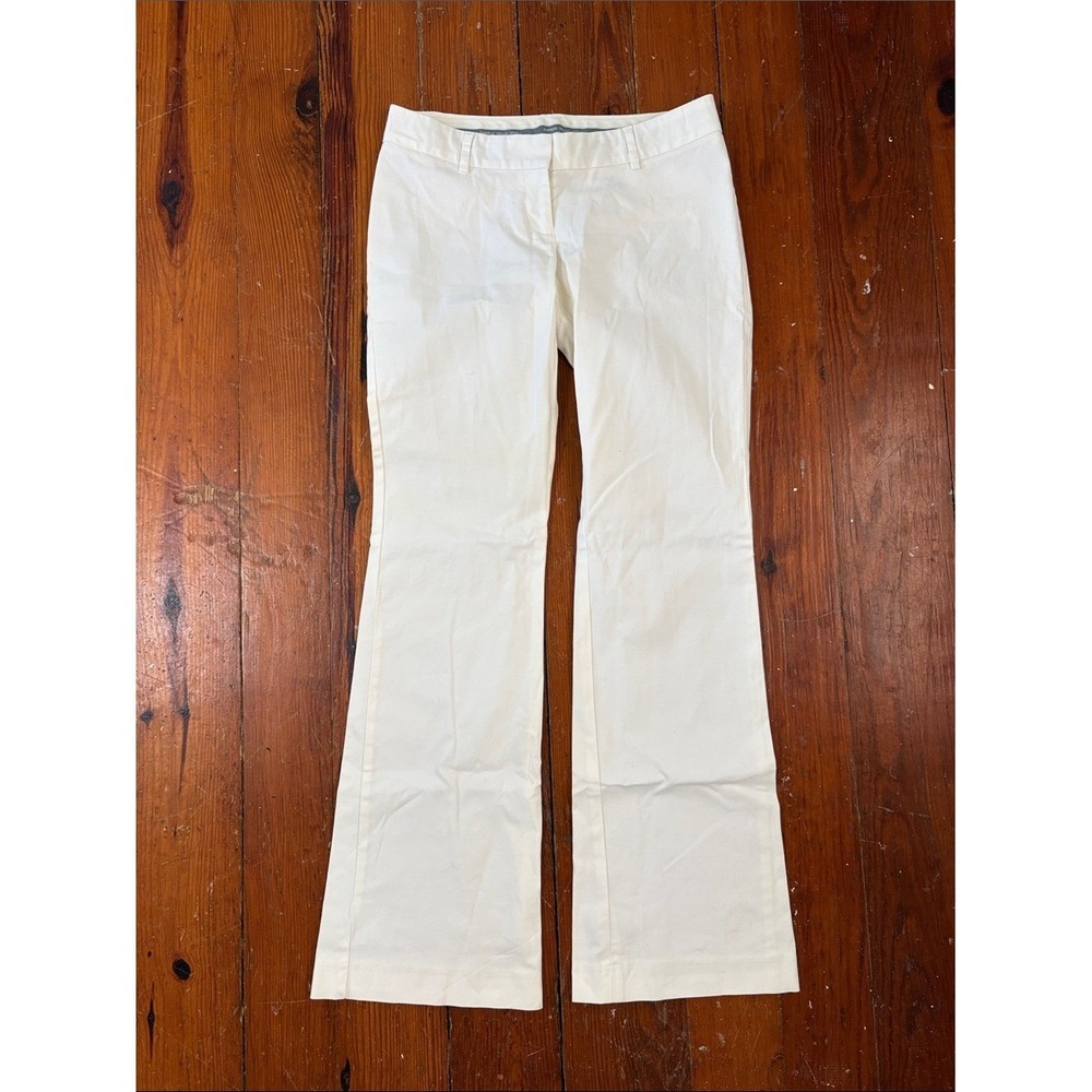 Express White Flare Chinos Pants Slacks Size 4
